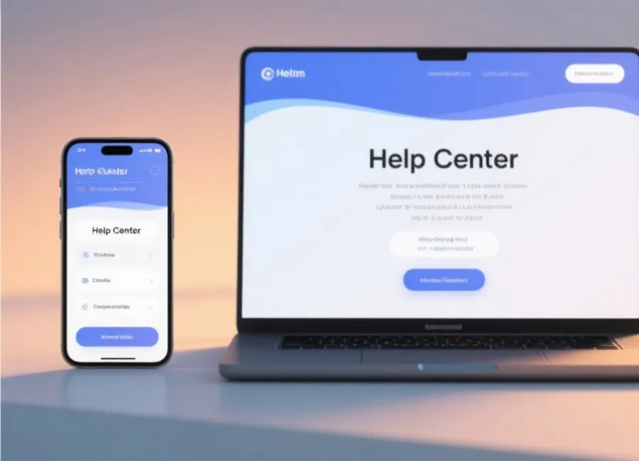 帮助中心与多设备示意图